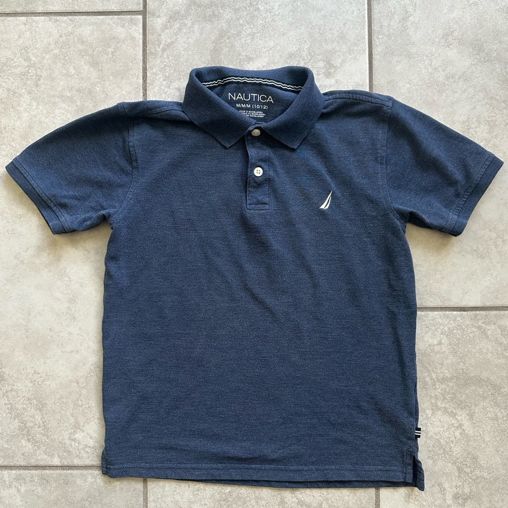 Nautica Kids Polo Shirt in Deep Blue - Size M / 10/12